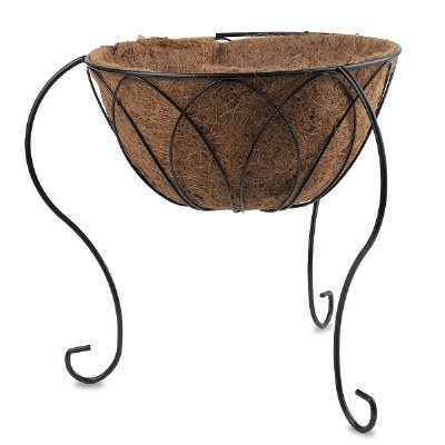 16in. Classic Basket with Legs - black