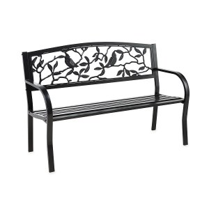 Cardinals Metal Garden Bench