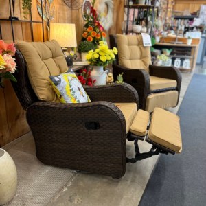 Recliner/Rocking Chair with yellow cushion Recliner/Rocking Chair with yellow cushion