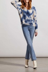Tie-Dye Eyelash Yarn Sweater