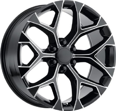 22X9.5 6-139.7 +30 78.1 BLACK AND MILLED (FITS 2019+)