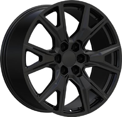 22X9.5 6-139.7 +25 78.1 FULL GLOSS BLACK (FITS 2019+)