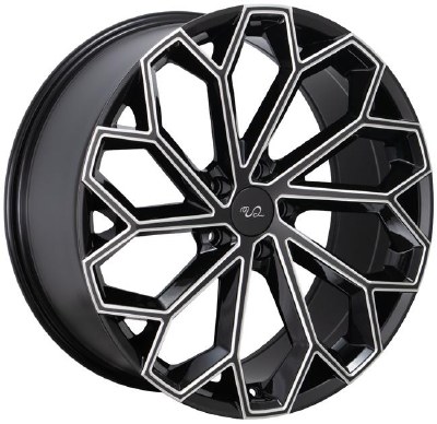 22X8.0 5-114.3 +38 73.1 BLACK AND MILLED