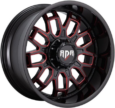 20X9.0 6-135 / 6-139.7 NEG12 100.4 BLACK AND RED MILLED