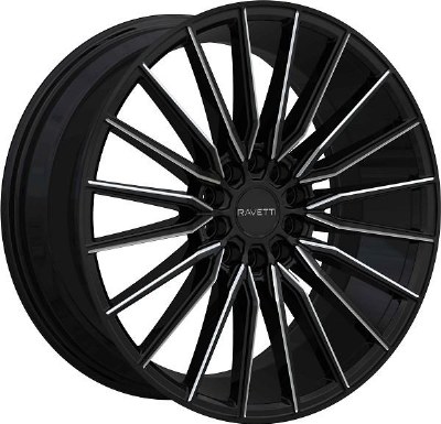 18X8.0 5-114.3 / 5-120 +38 74.1 BLACK AND MILLED