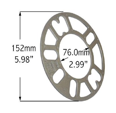 3MM BRAKE SPACERS 4/5 LUG 100MM TO 5-120MM < 2 PIECE SET >