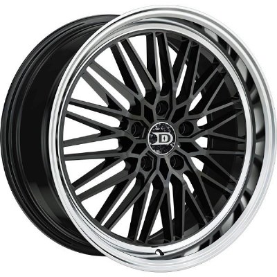 18X8.0 5-120 +38 74.1 BLACK AND MACHINED LIP