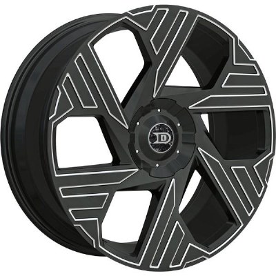 20X8.5 5-114.3 / 5-120 +35 74.1 BLACK AND MILLED