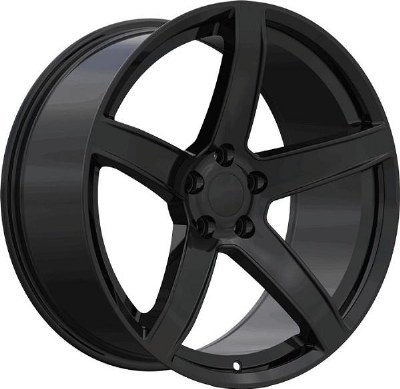 22X9.5 5-115 +18 71.6 FULL GLOSS BLACK