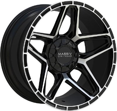 20X10 6-135 / 6-139.7 NEG18 108 BLACK AND MACHINED (FITS 2019+)