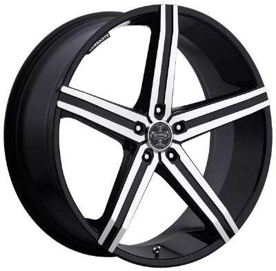 20X8.5 5-114.3 +40 73.1 BLACK AND MACHINED **ONLY SOLD IN SETS OF 4**