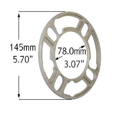 6MM BRAKE SPACER 4/5 LUG 100MM TO 5-120MM