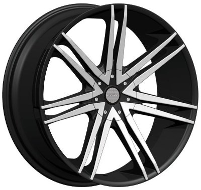 26X10 5-127 / 5-139.7 +13 78.1 BLACK W/MACH FACE
