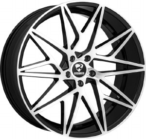 20X8.5 5-112 +35 66.56 BLACK WITH MACHINED FACE