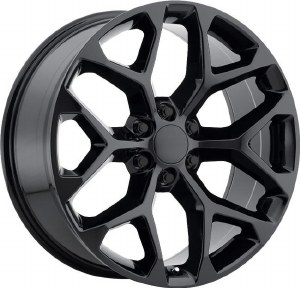 22X9.0 6-139.7 +24 78.1 FULL GLOSS BLACK (FITS 2019+)