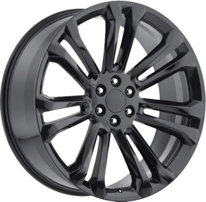 22X9.0 6-139.7 +24 78.1 FULL GLOSS BLACK (FITS 2019+) **ONLY SOLD IN SETS OF 4**