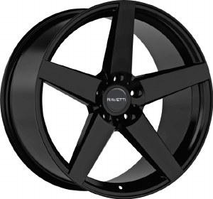 18X8.0 5-112 +38 66.56 FULL GLOSS BLACK