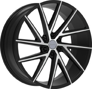 24X9.5 6-139.7 +24 78.1 BLACK W/MACH FACE (FITS 2019+) 24X9.5 6-139.7 +24 78.1 BLACK W/MACH FACE (FITS 2019+)