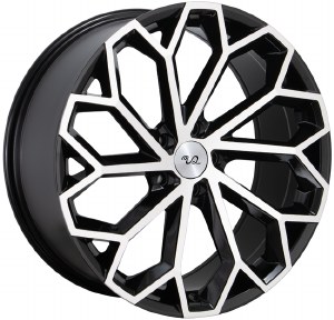 20X8.5 5-114.3 +35 73.1 BLACK W/MACH FACE