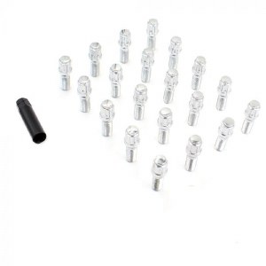 12 MM 1.25 X 28MM CONICAL SPLINE LUG BOLT - (20 BOLTS + 1KEY)