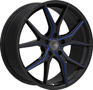 17X7.5 5-114.3 +38 73.1 BLACK AND BLUE MILLED 17X7.5 5-114.3 +38 73.1 BLACK AND BLUE MILLED