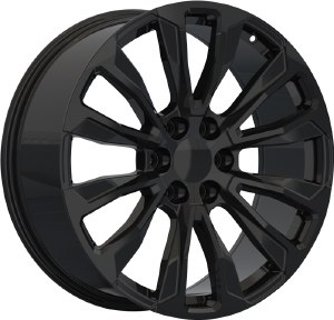 22X9.0 6-139.7 +28 78.1 FULL GLOSS BLACK (FITS 2019+)
