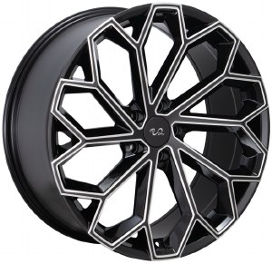 17X7.5 5-114.3 +38 73.1 BLACK AND MILLED 17X7.5 5-114.3 +38 73.1 BLACK AND MILLED