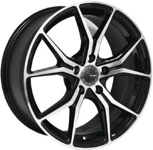 20X8.5 5-114.3 +38 73.1 BLACK W/MACH FACE