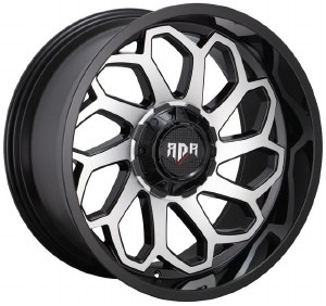 20X10 5-127 / 5-139.7 NEG18 87.1 BLACK W/MACH FACE