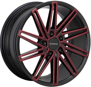 18X8.0 5-114.3 +38 73.1 BLACK AND RED MILLED
