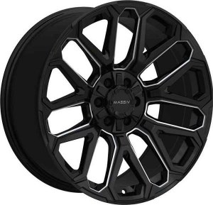 17X9.0 6-135 / 6-139.7 +0 108 BLACK AND MILLED