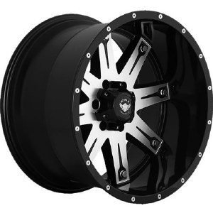 17X9.0 5-139.7 +0 108 BLACK AND MACHINED **CLOSEOUT; SOLD IN SETS OF 4** 17X9.0 5-139.7 +0 108 BLACK AND MACHINED **CLOSEOUT; SOLD IN SETS OF 4**