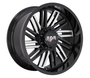 20X10 6-135 / 6-139.7 NEG18 108 (B+MF) BLACK AND MILLED FACE **ONLY SOLD IN SETS OF 4**