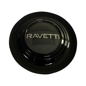 RAVETTI FLOATING CAP BLACK OUTER RING WITH BLACK LOGO