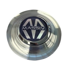 MASSIV FLOATING CAP MACHINED OUTER RING WITH BLACK LOGO(CHROME RING AROUND LOGO)