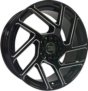 17X7.5 5-112 / 5-114.3 +38 73.1 BLACK AND MILLED