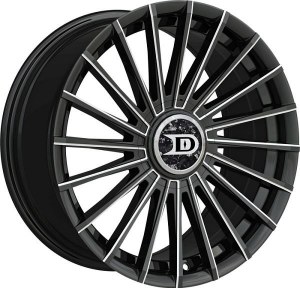 18X8.0 5-108 / 5-114.3 +38 73.1 BLACK AND MILLED