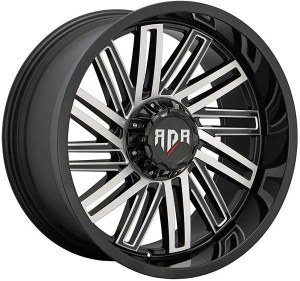 20X10 5-127 / 5-139.7 NEG18 87.1 BLACK AND MACHINED / MILLED