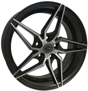 17X7.5 5-114.3 +38 73.1 FLAT DARK BRONZE MACHINED FACE