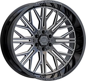 20X9.0 8-165 +0 125 BLACK AND MILLED