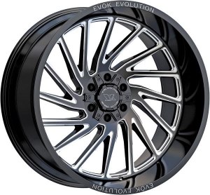 22X12 8-180 NEG44 125 BLACK AND MILLED