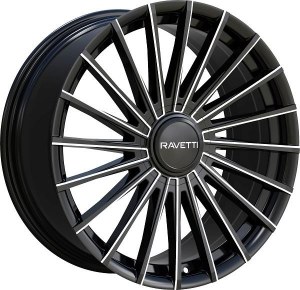 18X8.0 5-100 / 5-114.3 +38 74.1 BLACK AND MILLED