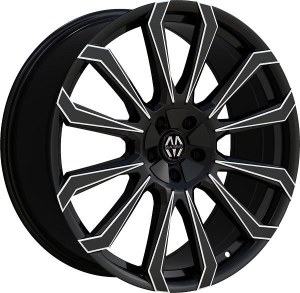 20X8.5 5-110 / 5-115 +35 74.1 BLACK AND MILLED - TITAN