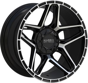 20X10 6-135 / 6-139.7 NEG18 108 BLACK AND MACHINED (FITS 2019+)