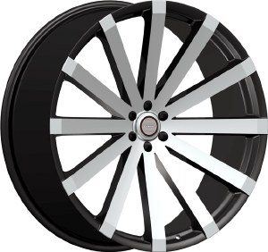 28X10 6-139.7 +25 78.1 BLACK W/MACH FACE 28X10 6-139.7 +25 78.1 BLACK W/MACH FACE