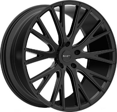 22X9.0 5-115 +15 74.1 FULL SATIN BLACK