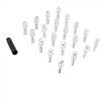 14 MM 1.50 X 28MM CONICAL SPLINE LUG BOLT - (20 BOLTS + 1 KEY)