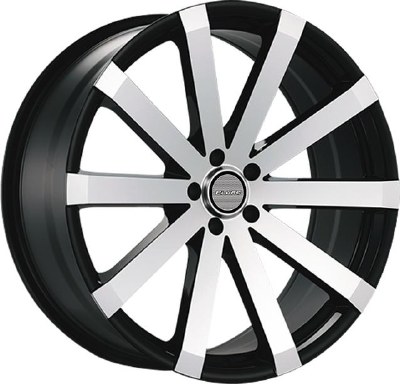 18X8.0 5-112 +35 66.56 BLACK W/MACH FACE