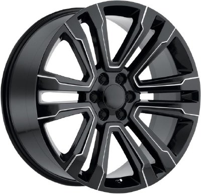 24X10 6-139.7 +25 78.1 BLACK AND MILLED (FITS 2019+)