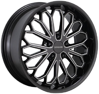 20X8.5 5-114.3 +35 73.1 BLACK AND MILLED